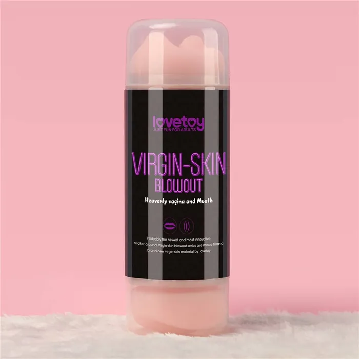 Male Sex Toys LOVETOY Virginskin Blowout Double Side Stroker Vagina and Mouth