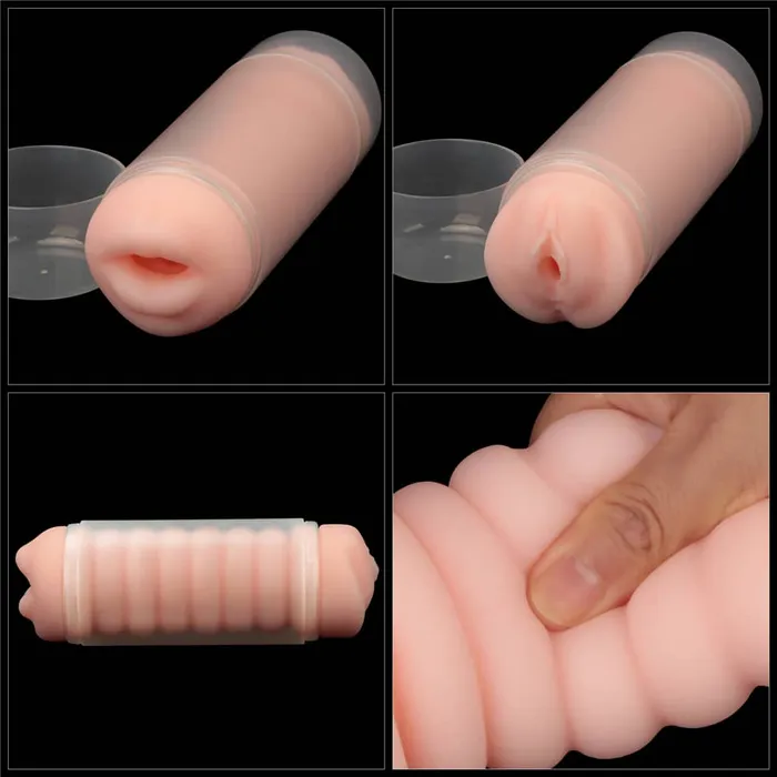 Male Sex Toys LOVETOY Virginskin Blowout Double Side Stroker Vagina and Mouth