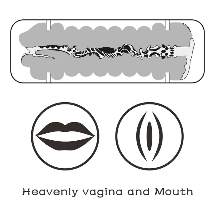 Male Sex Toys LOVETOY Virginskin Blowout Double Side Stroker Vagina and Mouth