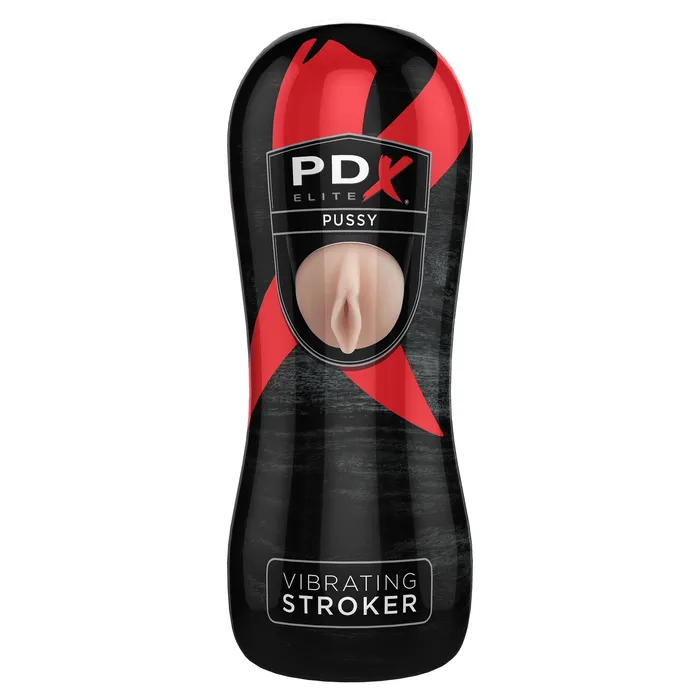 Male Sex Toys PDX Brands PDX Elite Vibrating Pussy Stroker Light