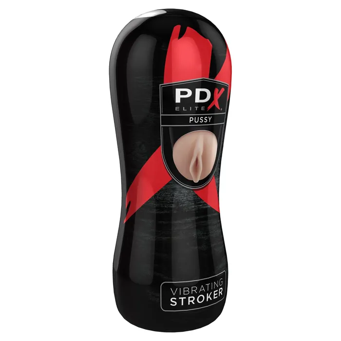 Male Sex Toys PDX Brands PDX Elite Vibrating Pussy Stroker Light