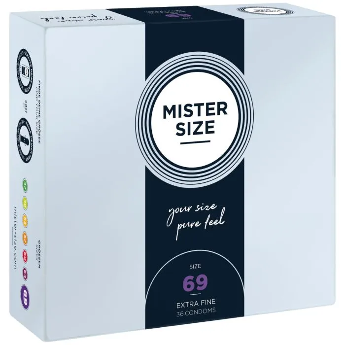 Mister Size Pure Feel Condoms 69mm Mister Size Male Sex Toys