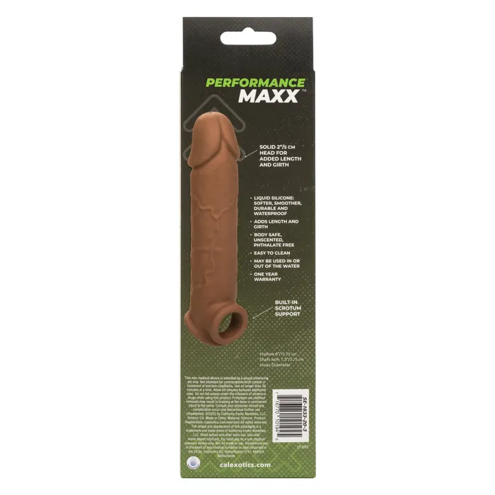 Performance Maxx LifeLike Extension 8 Brown CalExotics Male Sex Toys Performance Maxx LifeLike Extension 8 Brown CalExotics Male Sex Toys