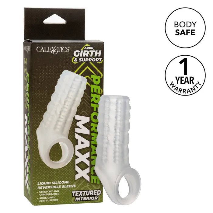 Performance Maxx Liquid Silicone Reversible Sleeve CalExotics Male Sex Toys