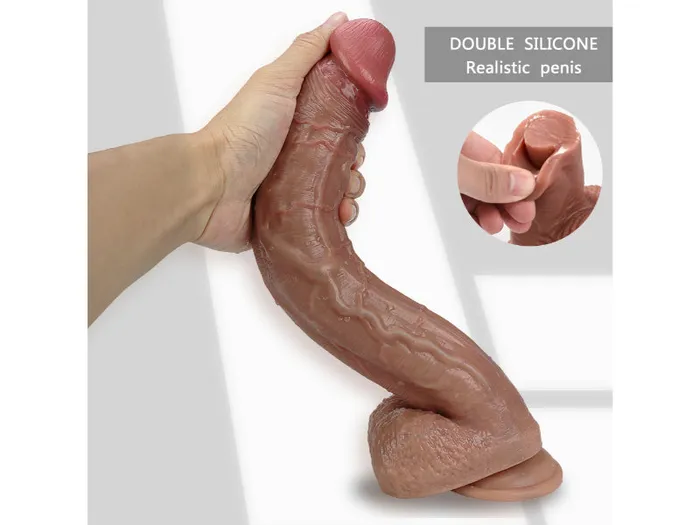 Safystyle Male Sex Toys 12 inch Huge Realistic Dildo FemaleMale Masturbator Sex Toys