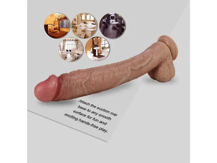 Safystyle Male Sex Toys 12 inch Huge Realistic Dildo FemaleMale Masturbator Sex Toys