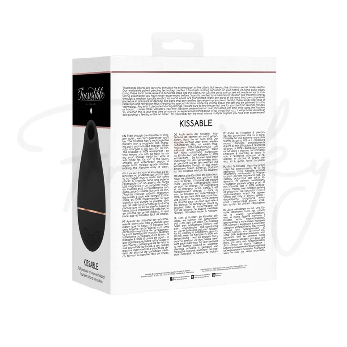 SHOTS Kissable Sucking Vibrator Black SHOTS Vibrators
