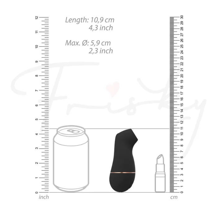 SHOTS Kissable Sucking Vibrator Black SHOTS Vibrators
