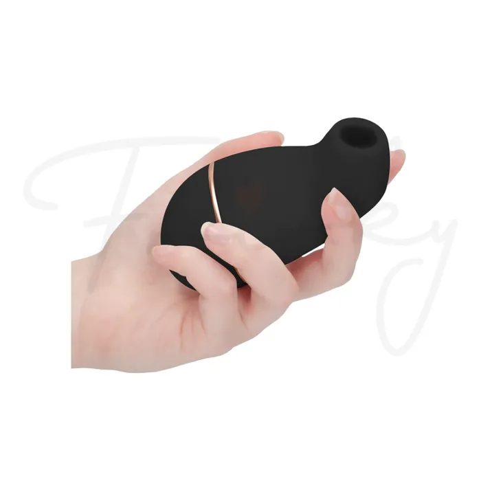 SHOTS Kissable Sucking Vibrator Black SHOTS Vibrators