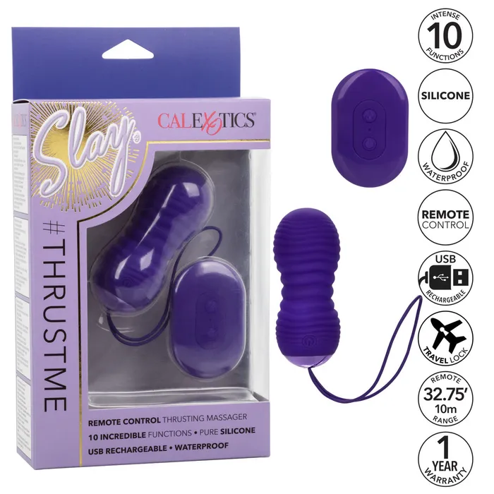 Slay ThrustMe Thrusting Remote Vibrator CalExotics Vibrators