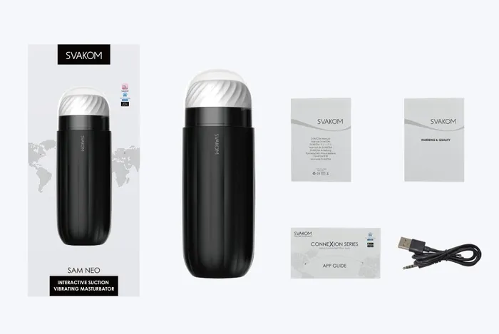 Svakom Male Sex Toys Svakom Sam Neo Interactive Suction Vibration Masturbator