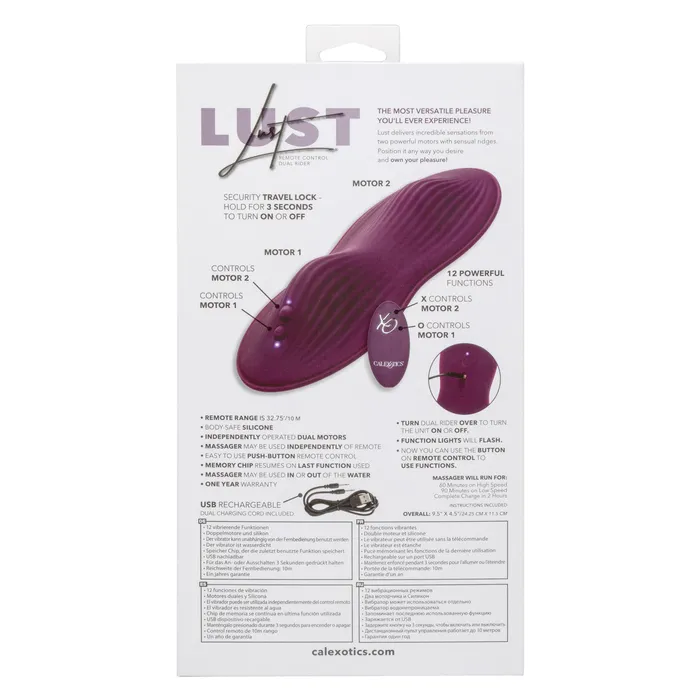 Traveling Tickle Trunk Female Sex Toys Lust Dual Rider with Remote