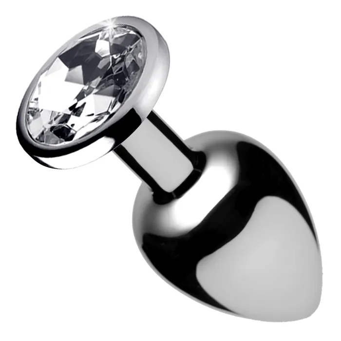 XR Brands Male Sex Toys Clear Gem Anal Plug Large