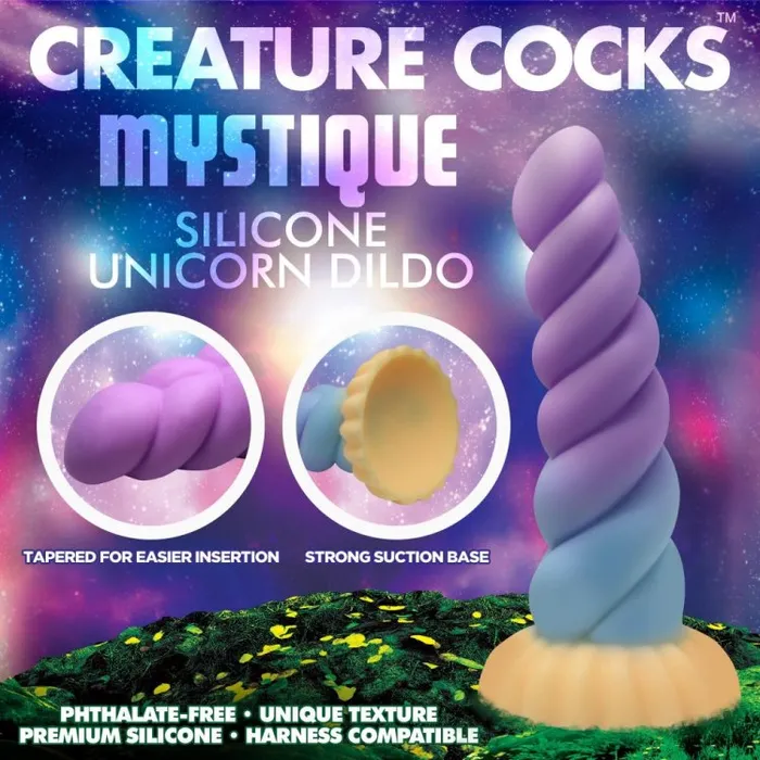 XR Brands Mystique Unicorn Creature Silicone Dildo Dildos