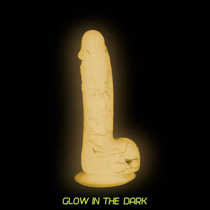 Addiction Dildos Addiction Brandon 75 GlowintheDark Dildo With Balls Pink