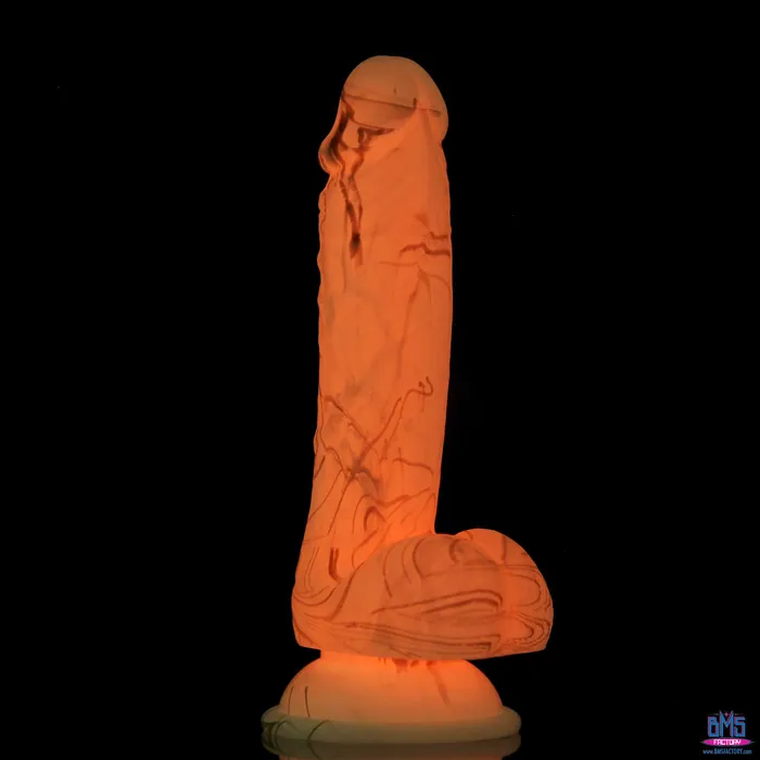 Addiction Dildos Addiction Brandon 75 GlowintheDark Dildo With Balls Pink