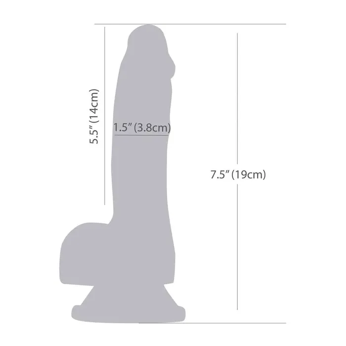 Addiction Dildos Addiction Brandon 75 GlowintheDark Dildo With Balls Pink