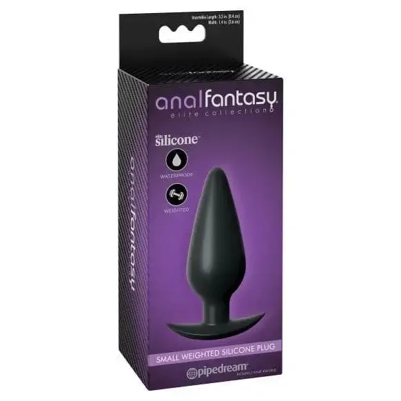 Anal Fantasy Elite Anal Anal Fantasy Elite Small Weighted Silicone Plug