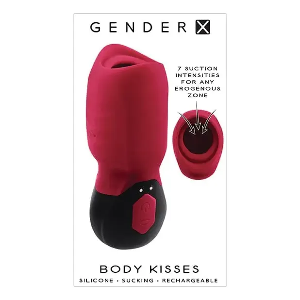 Anal Gender X Gender X Body Kisses Vibrating Suction Massager Redblack