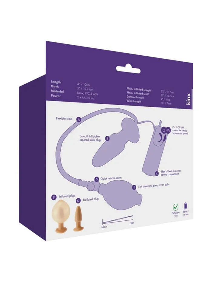 Anal HonourSkintwocom Zeppelin Inflatable Butt Plug