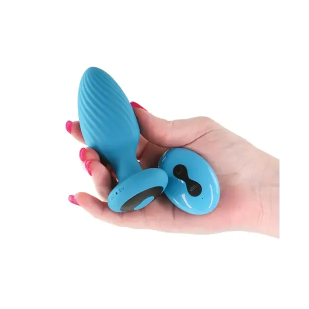 Anal Ns Novelties INC INYA Alpine 20 Gyrating Vibrating Anal Plug wRemote Teal Anal Ns Novelties INC INYA Alpine 20 Gyrating Vibrating Anal Plug wRemote Teal