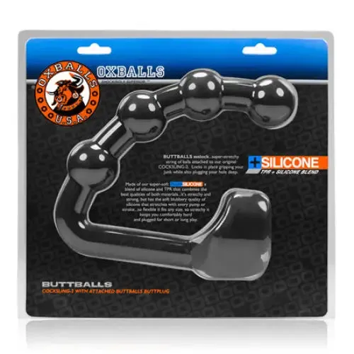 Anal OXBALLS OxBalls BUTTBALLS asslock cocksling BLACK ICE