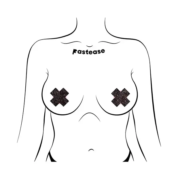 Anal Pastease Premium Petites Sparkle Plus X Black Os Pack Of 2 Pair Pastease