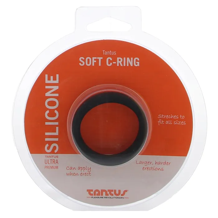 Anal Tantus Soft Silicone CRing in Black