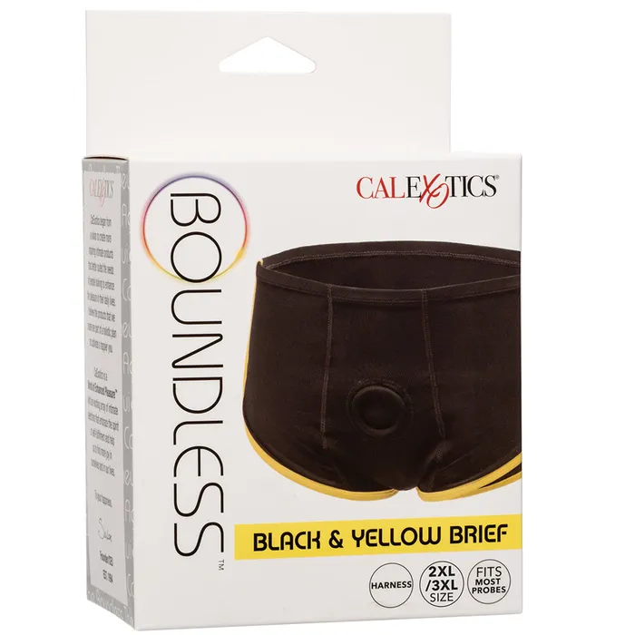 Boundless Black Yellow Brief in 2X3X CalExotics Anal