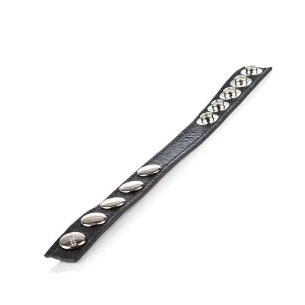 CalExotics Anal Colt Leather Cb Strap 5 Snap Fastener Black