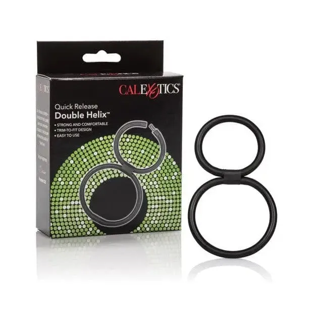 CalExotics Anal Double Helix Quick Release Erection Enhancer Black