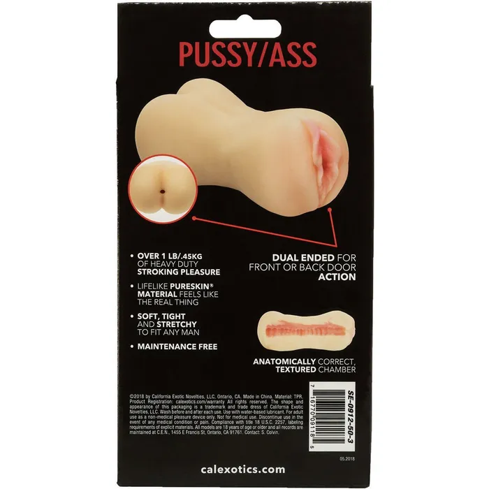 CalExotics CalExotics Stroke It Pussy Ass Masturbator Male Sex Toys