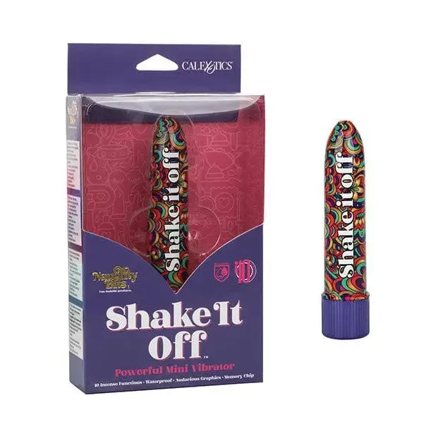 CalExotics Female Sex Toys Naughty Bits Shake It Off Powerful Mini Vibrator Multi Color CalExotics Female Sex Toys Naughty Bits Shake It Off Powerful Mini Vibrator Multi Color