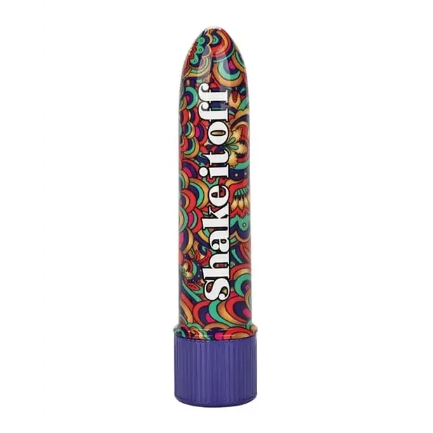 CalExotics Female Sex Toys Naughty Bits Shake It Off Powerful Mini Vibrator Multi Color