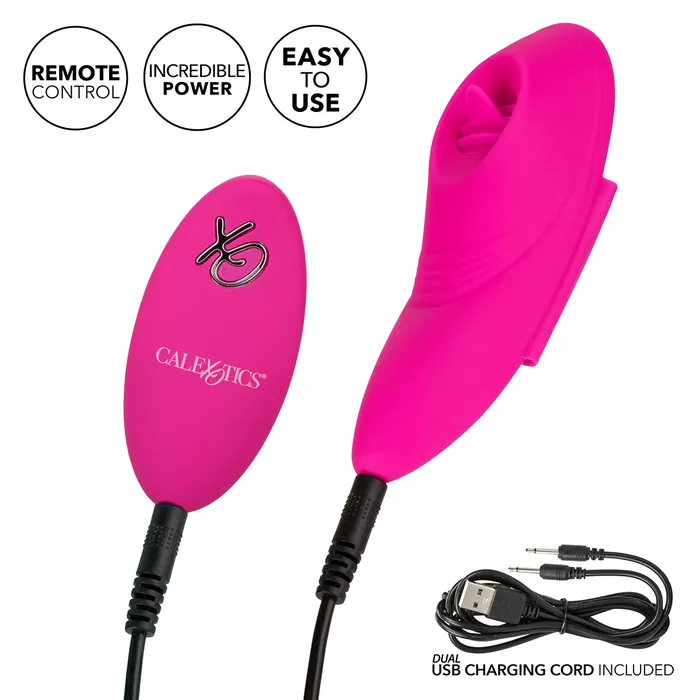 Calexotics LockNPlay Remote Flicker Panty Teaser Pink CalExotics Female Sex Toys