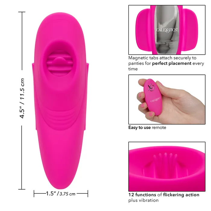 Calexotics LockNPlay Remote Flicker Panty Teaser Pink CalExotics Female Sex Toys