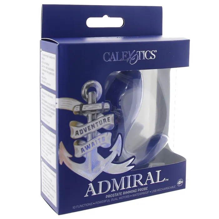 CalExotics Male Sex Toys Admiral Vibrating Rechargeable Prostate Probe