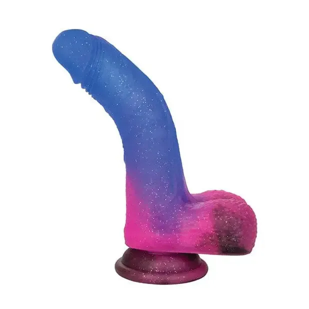 CalExotics Vibrators Naughty Bits Ombre Hombre Vibrating Dildo Multi Color