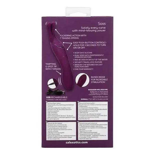 CalExotics Vibrators Tempt Tease Kiss Purple