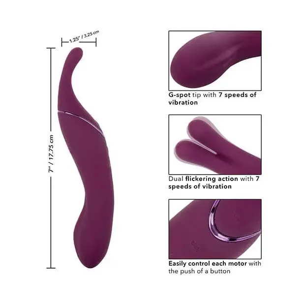 CalExotics Vibrators Tempt Tease Kiss Purple