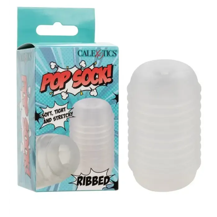 California Exotic Novelties Anal Pop Sock Ribbed Clear