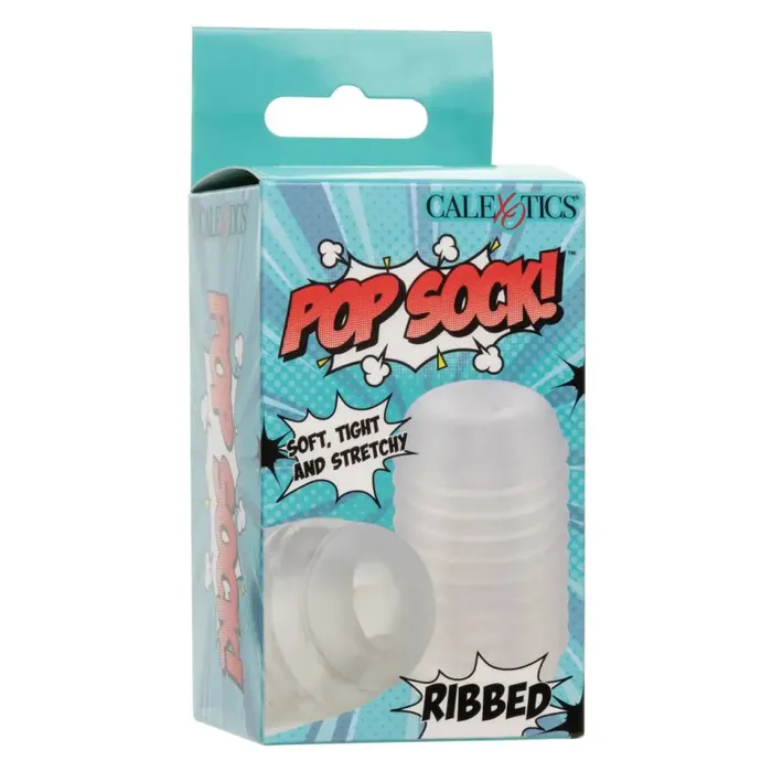 California Exotic Novelties Anal Pop Sock Ribbed Clear