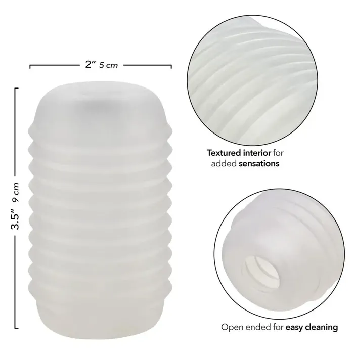 California Exotic Novelties Anal Pop Sock Ribbed Clear