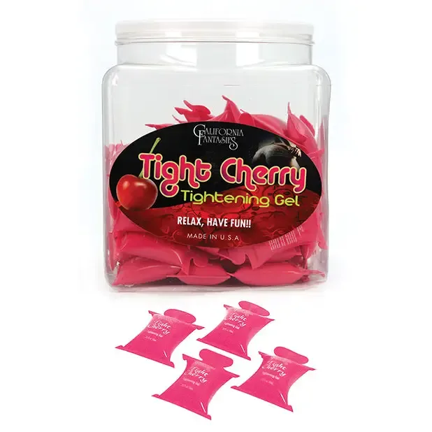 California Fantasies Enhancers Tight Cherry Tightening Gel 72pc Bowl California Fantasies Enhancers Tight Cherry Tightening Gel 72pc Bowl