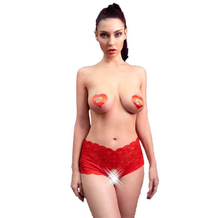 CHILIROSE Vibrators CHILIROSE CR 4641 PANTIES CROTCHLESS RED SM