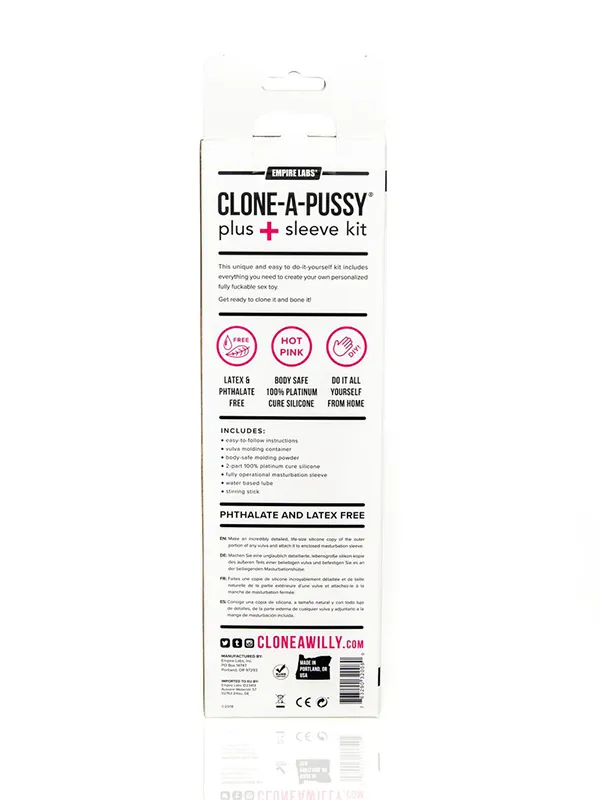 CloneAPussy Plus Sleeve Molding Kit Ultra Male Sex Toys