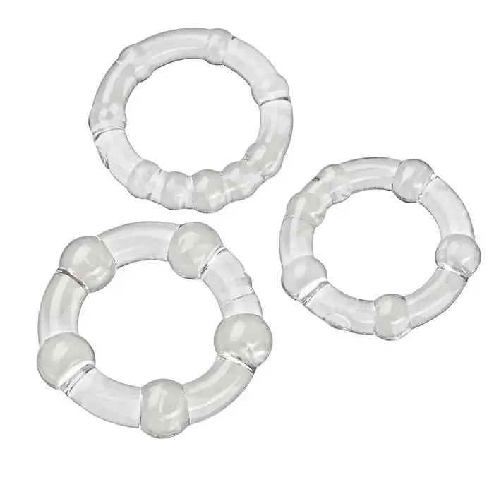 Cloud 9 Novelties Cloud 9 Cockring Combo Beaded Clear Anal Cloud 9 Novelties Cloud 9 Cockring Combo Beaded Clear Anal