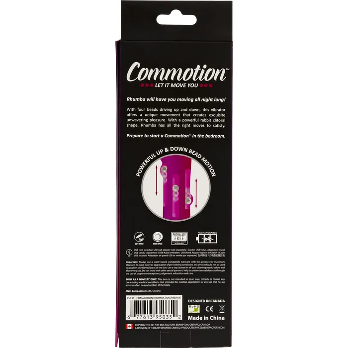 Commotion Vibrators Commotion Rhumba Raspberry