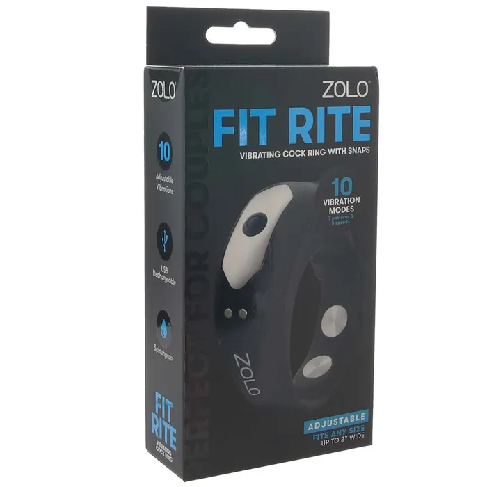Couples Fit Rite Vibrating Cock Ring with Snaps Zolo