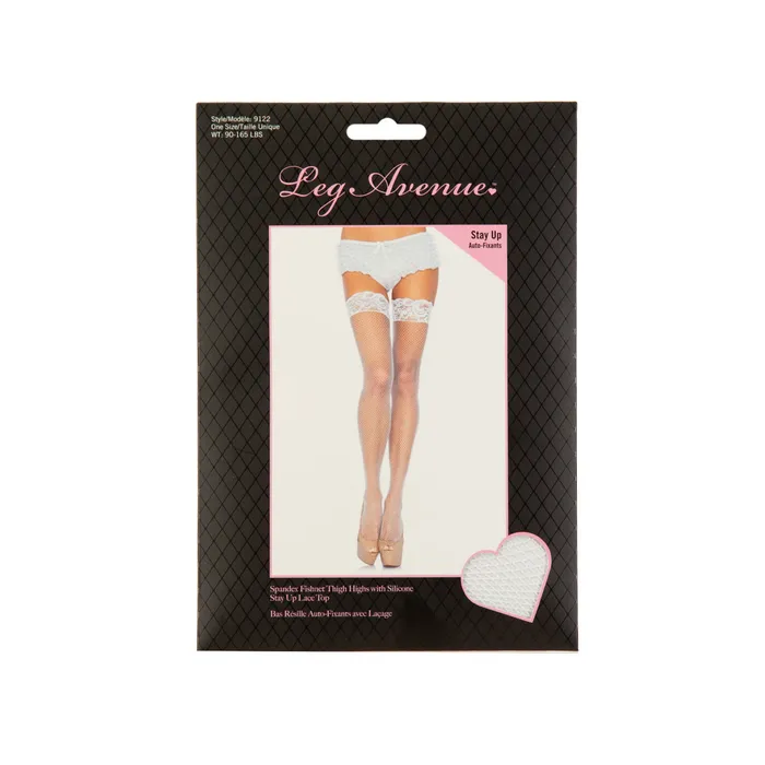 Couples Leg Avenue Leg Avenue Silicone Stay Up Lace Top Spandex Fishnet Thigh Highs White OS Couples Leg Avenue Leg Avenue Silicone Stay Up Lace Top Spandex Fishnet Thigh Highs White OS